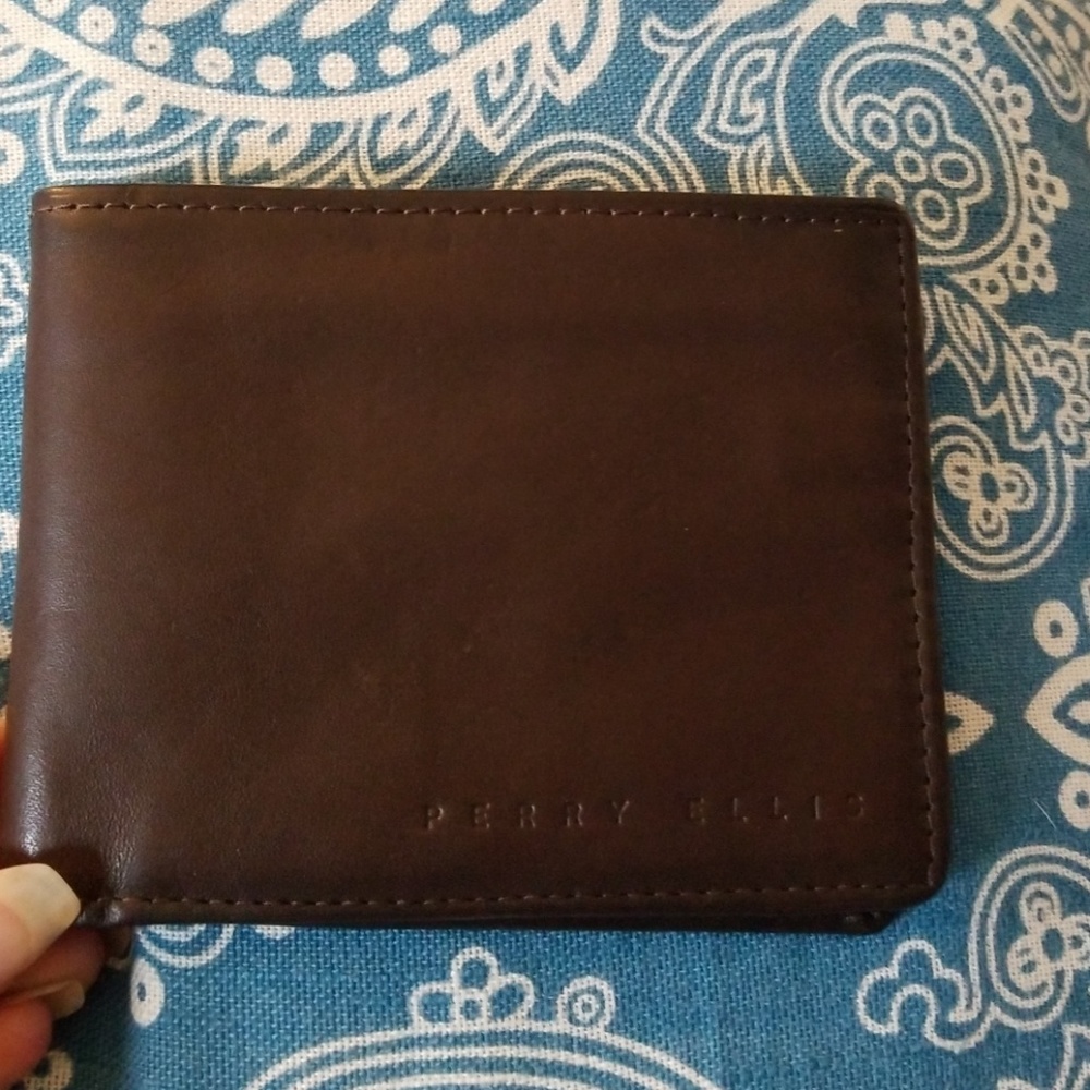 Brown leather wallet